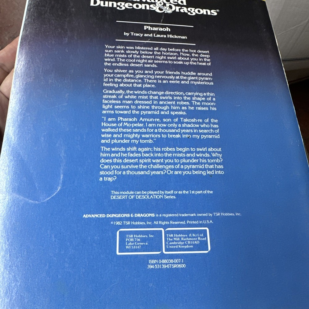Pharaoh Adventure Module - AD&D I3