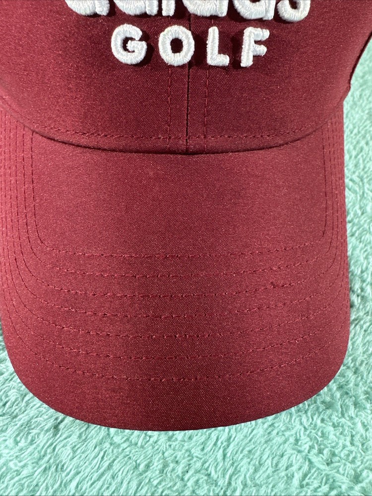 ADIDAS Golf Cap Hat Performance Adjustable Strapback Men Red One Size