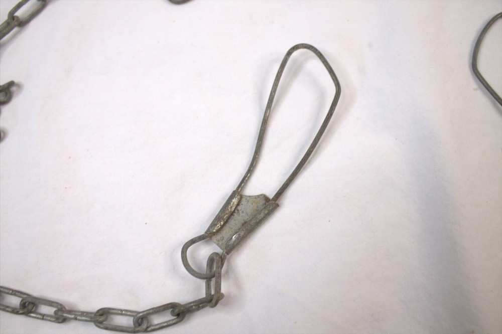 Fish Stringers Metal Chain Link 8 and 9 Snap Loops Clips Vintage fish stringers