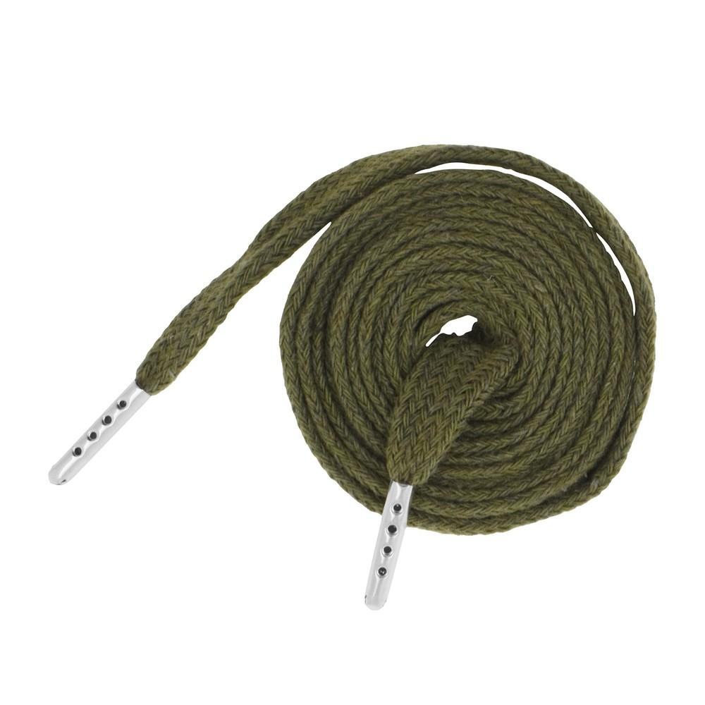 6 PCS Olive Green Drawstrings Replacement 55 Inch Cotton Flat Cord Threader
