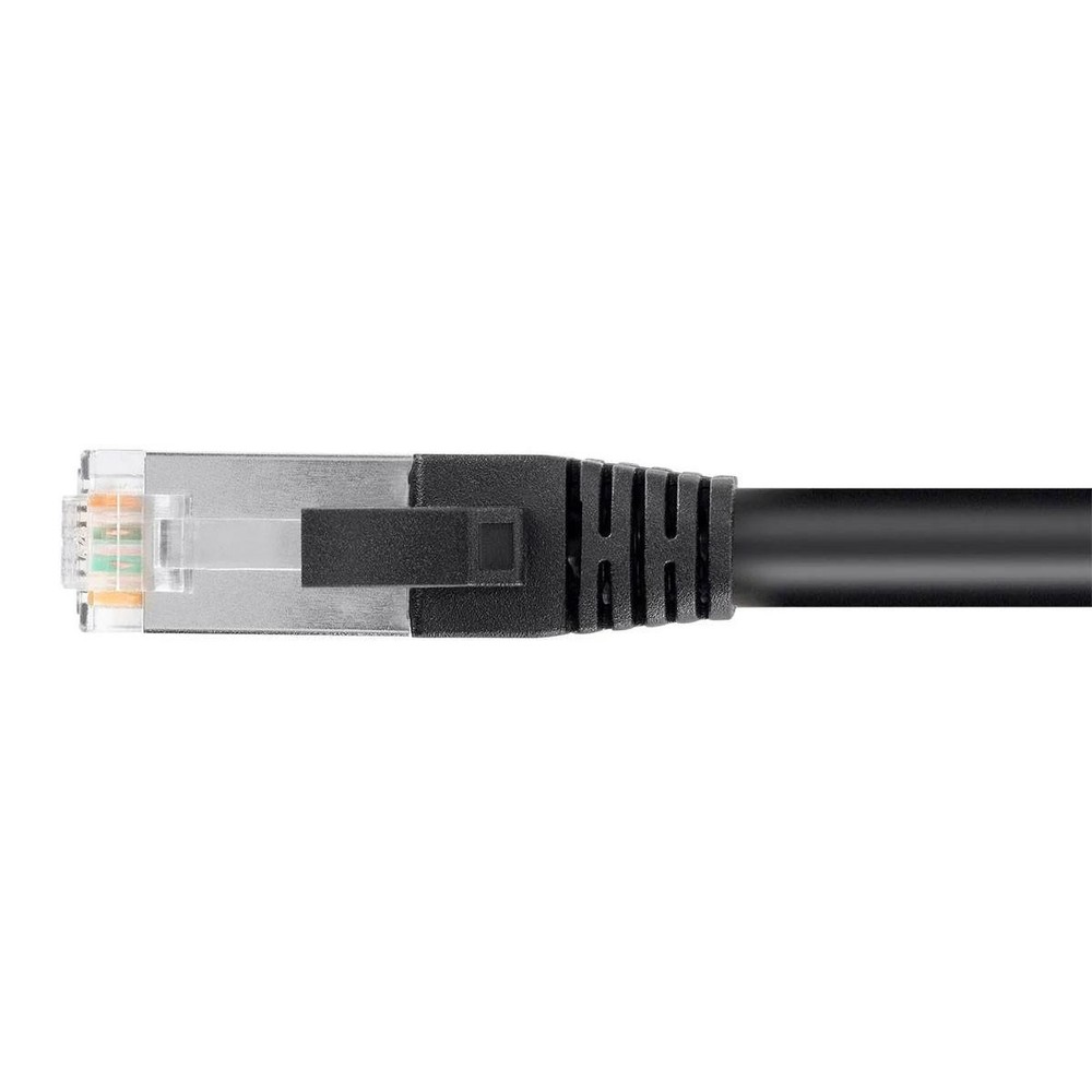 CAT6 PoE Shielded Ethernet Patch Cable 50 ft, Black