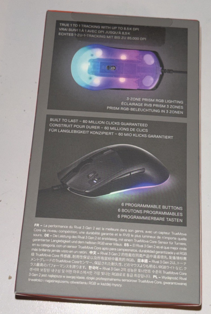 SteelSeries Rival 3 Wired Gen 2 Gaming Mouse NEW