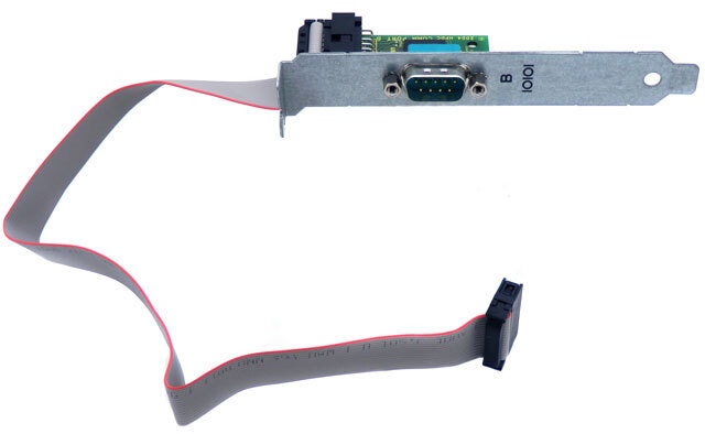 HP Compaq Standard Bracket Serial DB9 Panel Card With Cable 383033-001