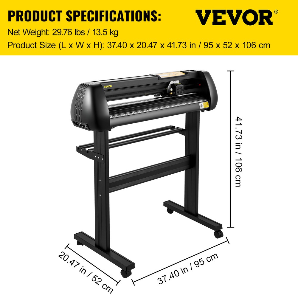 28" Vinyl Cutter Machine Cutting Plotter Bundle SignMaster Floor Stand