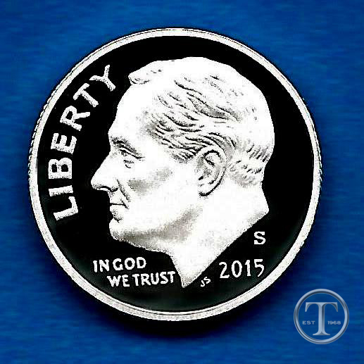 2015 S Silver Proof Dime -Gem Proof Ultra Cameo