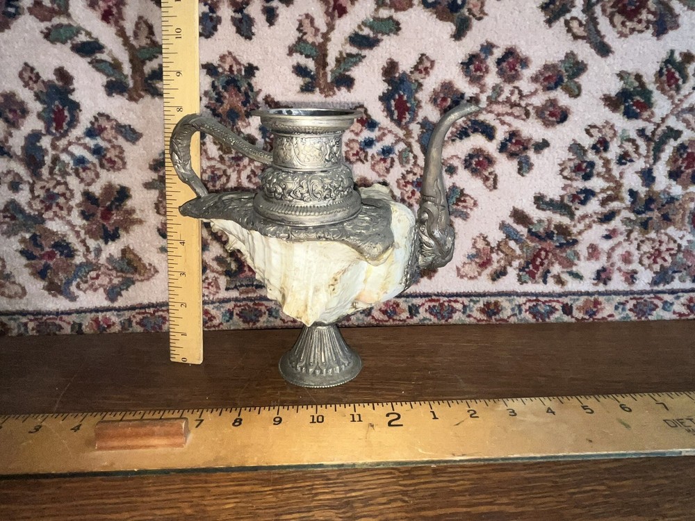 Silverplate & Sea Shell Wine Server