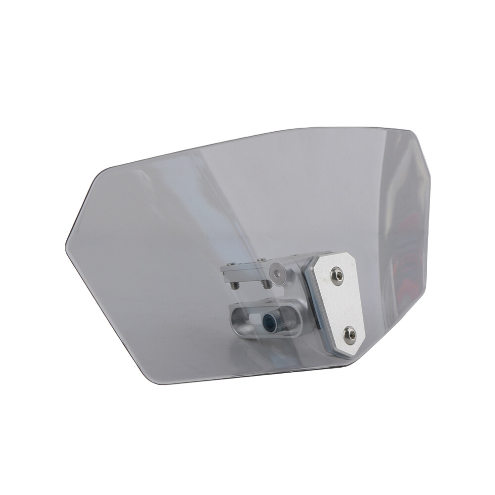 Adjustable Windshield Clip On Extension Spoiler Wind Deflector For Motorcycle