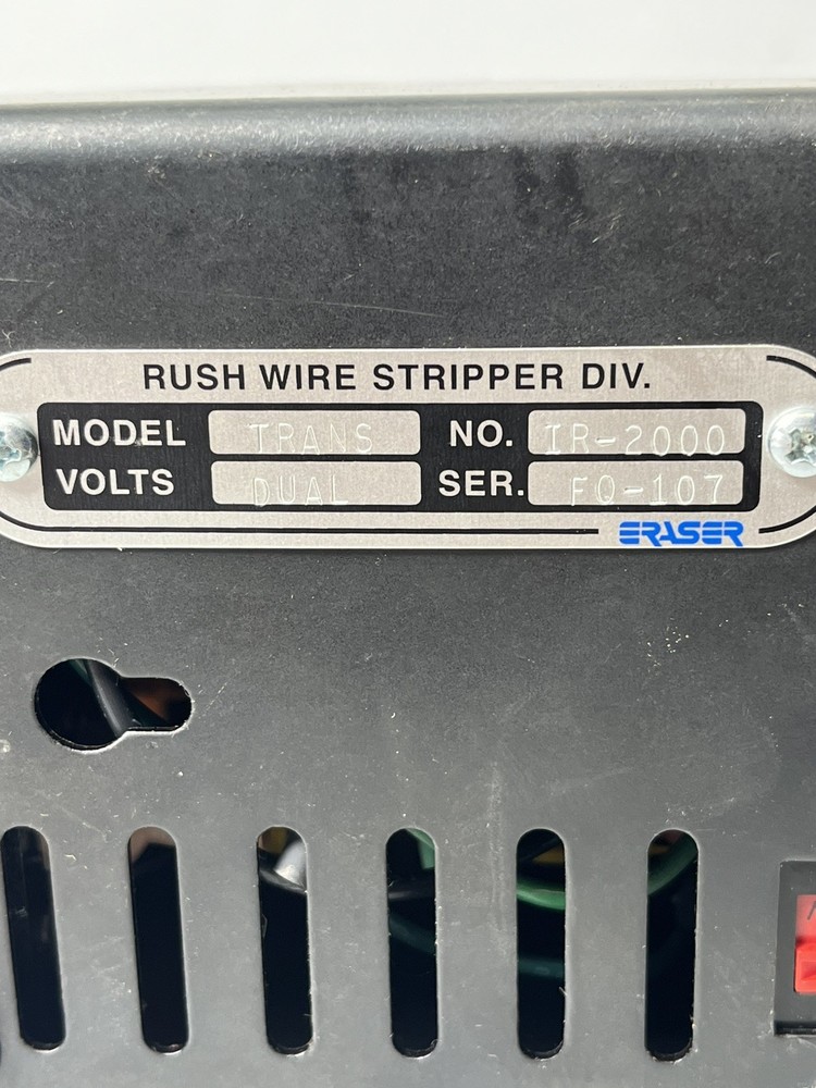 Eraser Trans IR-2000 Variable Control Dual Volt Made in USA Good Condition