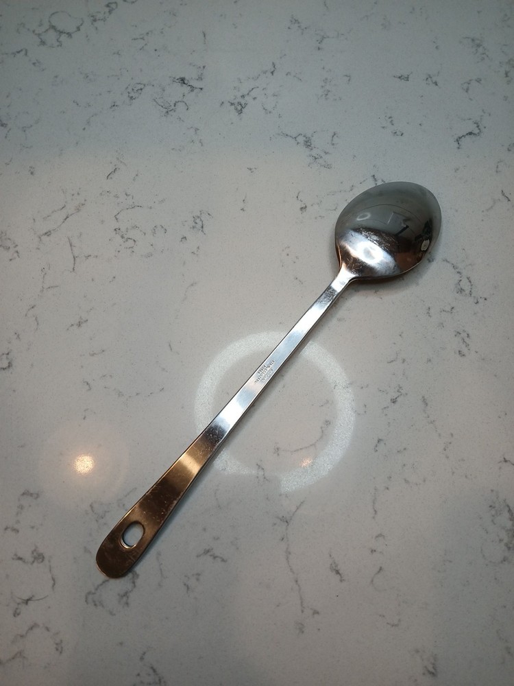 Roscan 13" Solid Serving Spoon Stainless Steel W/Loop