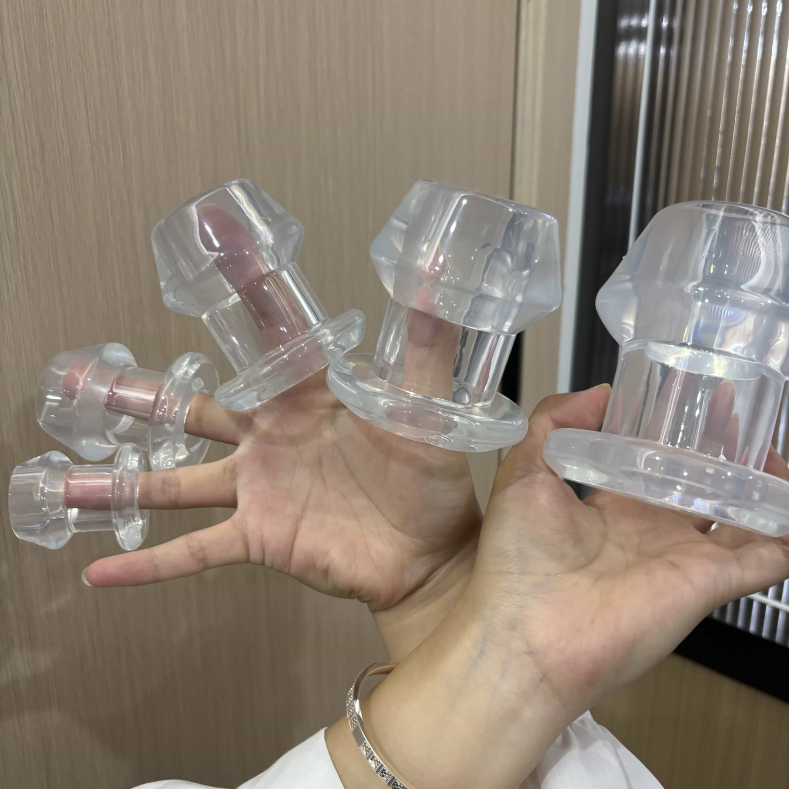 Hollow-Prostate-Anal-Butt-Plug-Massager-Large-Dildo-Tunnel Probe Sex Toy Adult