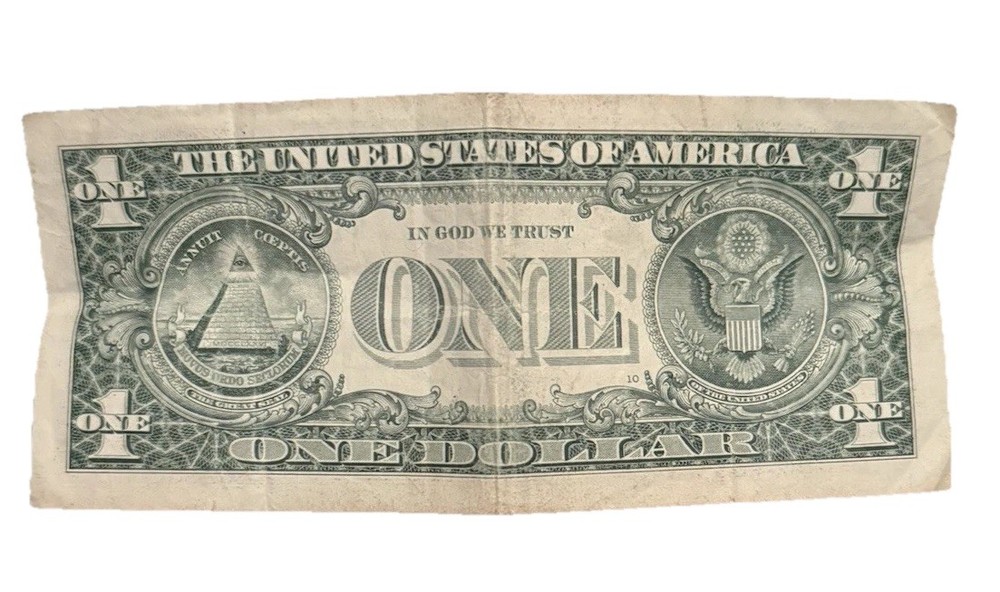 Billete D 1 Dólares Con Error