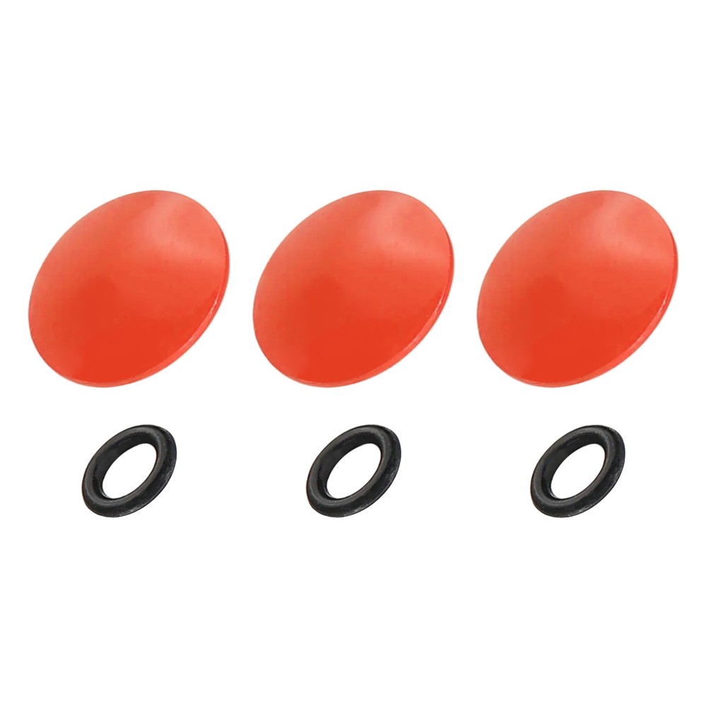 Camera Shutter Button, 3Pcs 10mm Convex Surface Shutter Release Buttons Orange