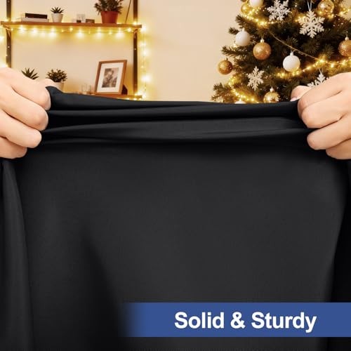 Rectangle Table Cloth Cover, Waterproof 72" x 30" (Rectangular) 1 Black