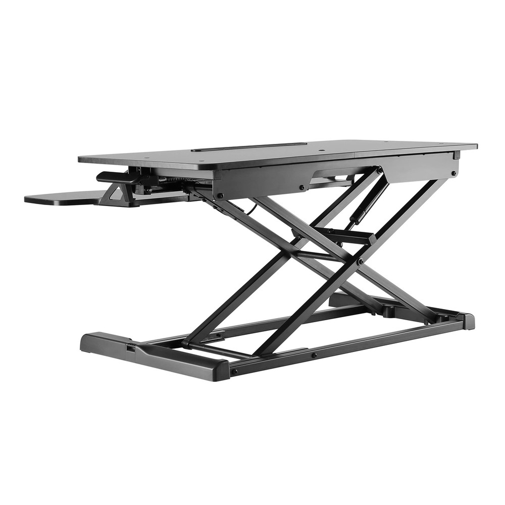 Amer EZRiser30 Height Adjustable Sit/Stand Desk Computer Riser Black