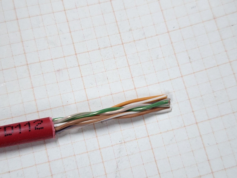 Commscope CS24P 24/4P Cat5E U/UTP WebTrak Plenum Network Cable CMP Red /100ft