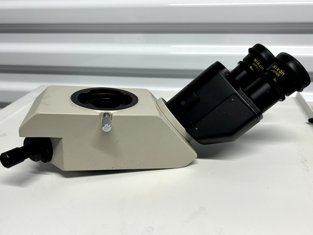 Nikon Microscope Binocular Head with Trinocular Port, Binos - Broken