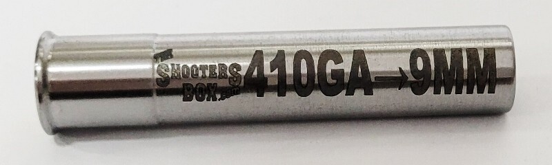 410GA to 9MM Luger Caliber Adapter - Chamber Reducer - Stainless - Free Shipping