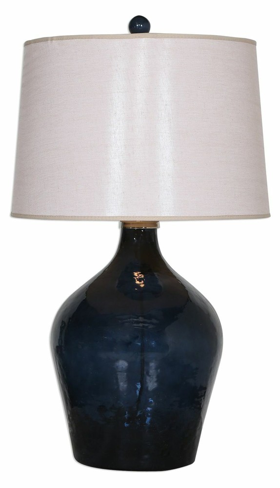 Uttermost Lamone Blue Glass Lamp