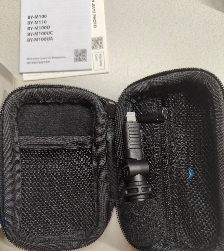 BOYA BY-M100D Mini iOS Microphone Condenser Mic Connector 180°