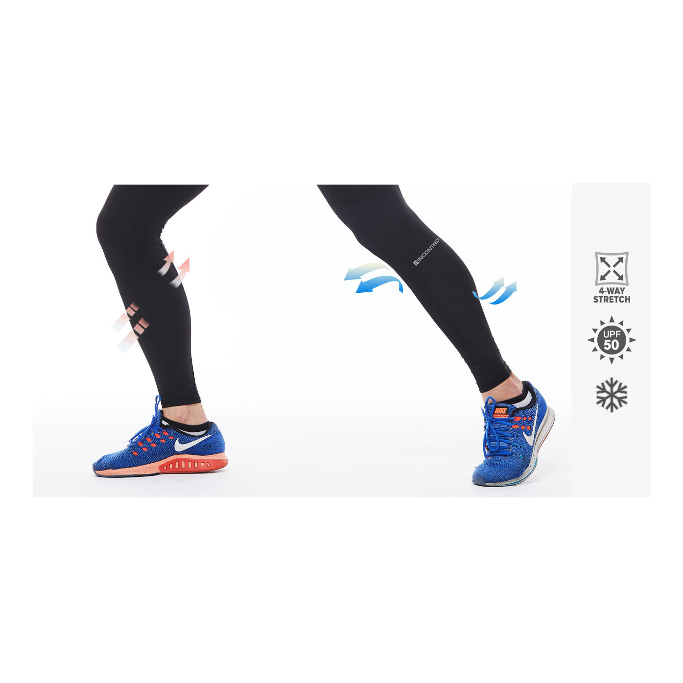 INCONTRO Cooling Sun UV Protection LEG Sleeves for Golf Cycling Outdoor UNISEX