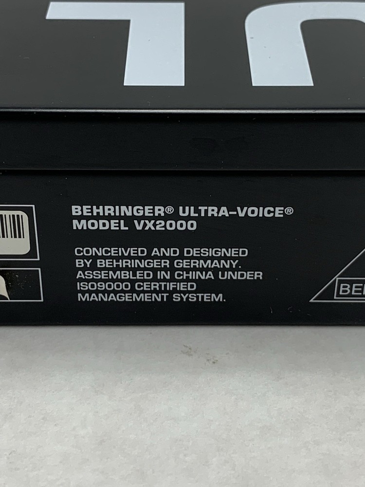 Behringer VX2000 High-Performance Mic Preamplifier / Voice Processor - For Parts