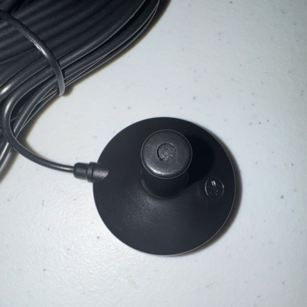 Black Calibration Microphone with Long Cable, Wired