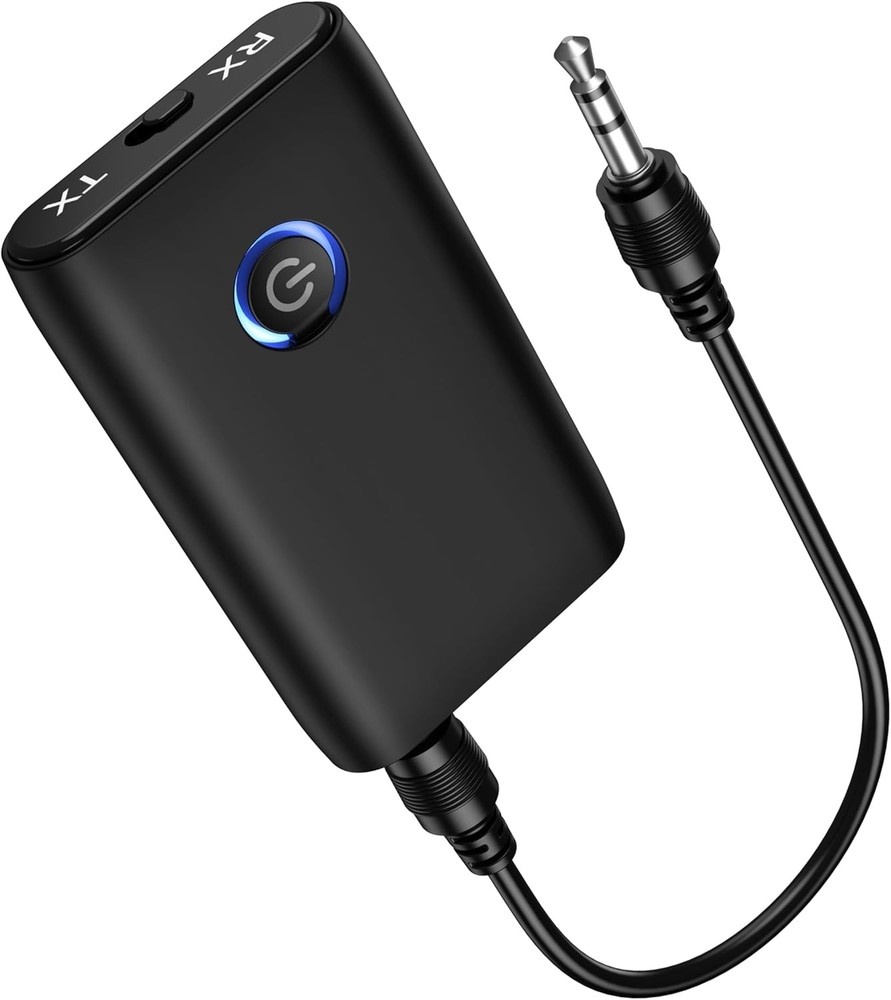 Aux Bluetooth 5.3 Adapter for Car 2-in-1 Transmitter & Receiver Wireless