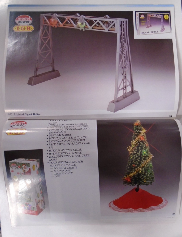RARE MODEL POWER G SCALE 1990's CATALOG NO. 6