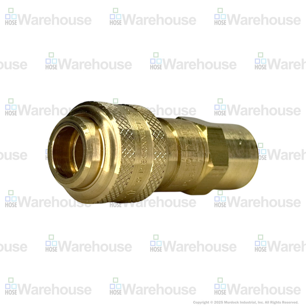 Genuine Dixon 6DF8-B DF-Series Coupler – Brass Automatic Pneumatic Female Thread
