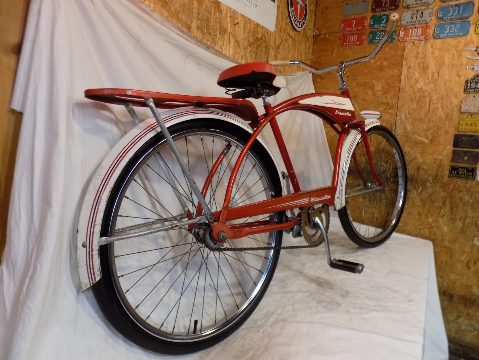 1960s HIAWATHA MENS TANK BIKE SPACELINER SEARS FLITELINER JC HIGGINS MURRAY JET!