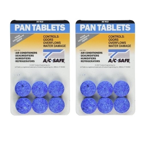 Efficient 2 Pack Air Conditioner Pan Cleaning Tablets - Buildup Removal Solution