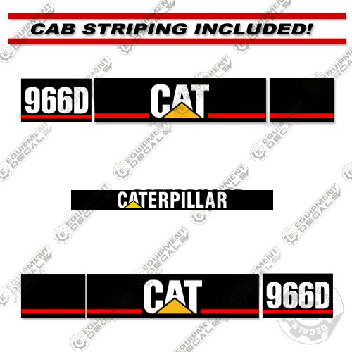 Fits Caterpillar 966D Wheel Loader Decal Kit (966 D)