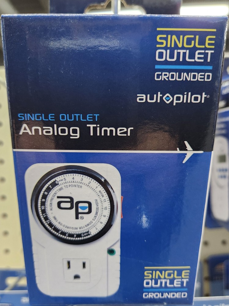 Autopilot Single Outlet  Analog Timer New