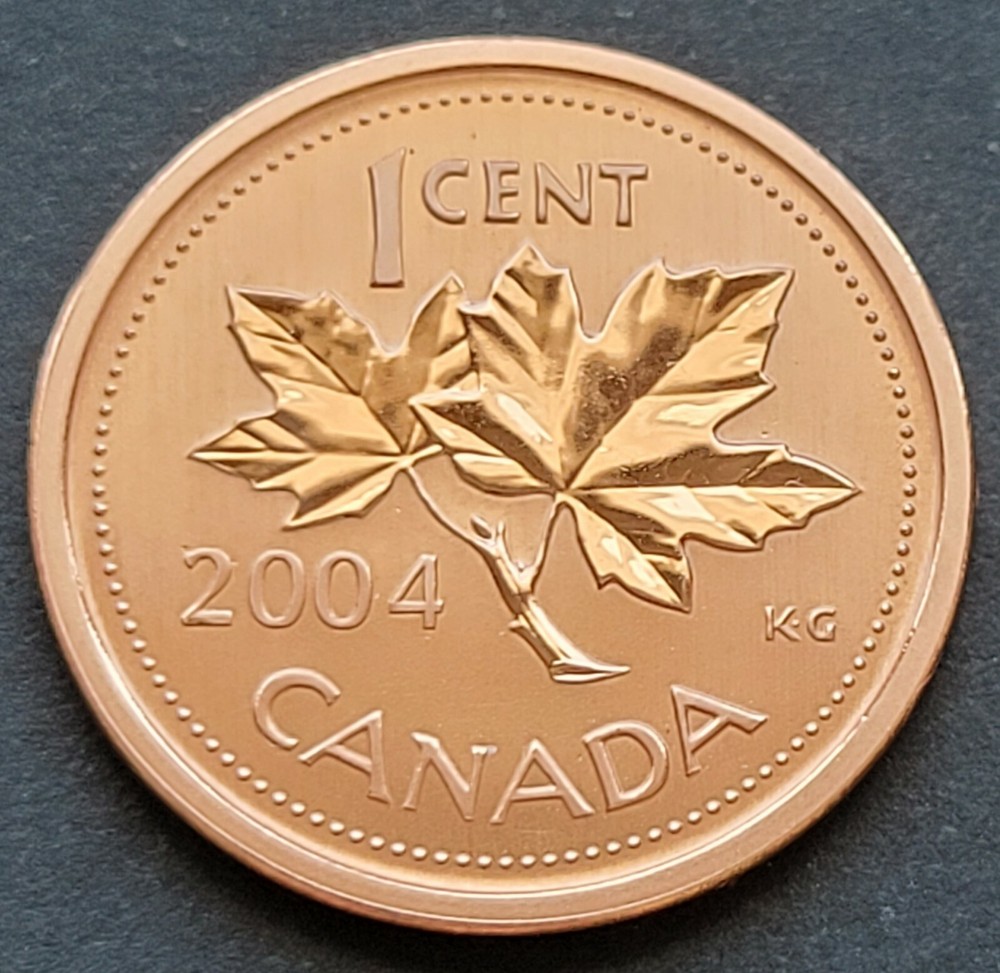 ***  CANADA  ONE  CENT  2004 P  ***  SPECIMEN  ***  MAGNETIC  ***