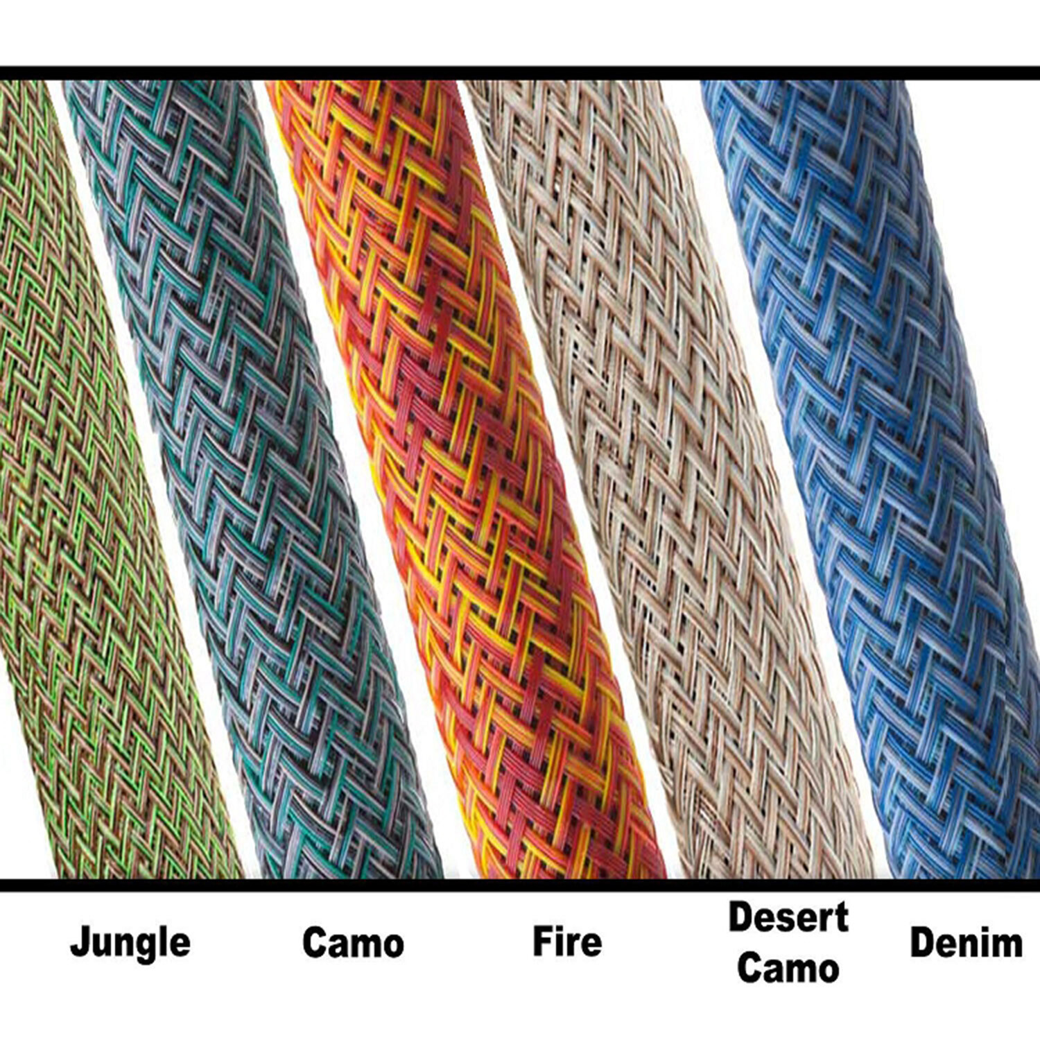 Techflex Flexo Remix PET Expandable Braided Sleeving - Different Color Options