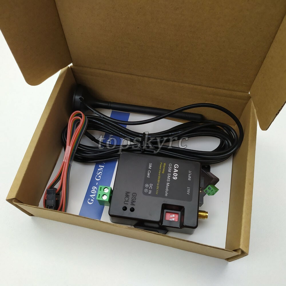 2019 GA09 GSM SMS Alarm System Wireless Module 8 Alarm Input Home Security sztp