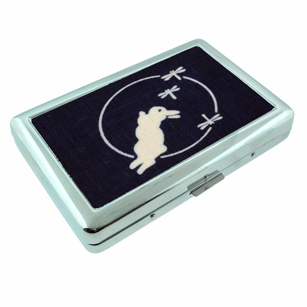 Jumping Rabbit and Dragonflies Cigarette Case RFID Protection Wallet