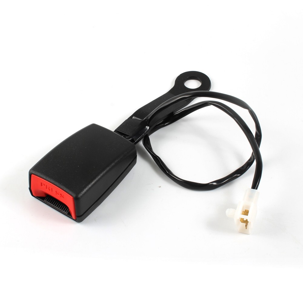 Driver Passenger Front Seat Belt Buckle Socket Plug Connector w/Warning Cable US