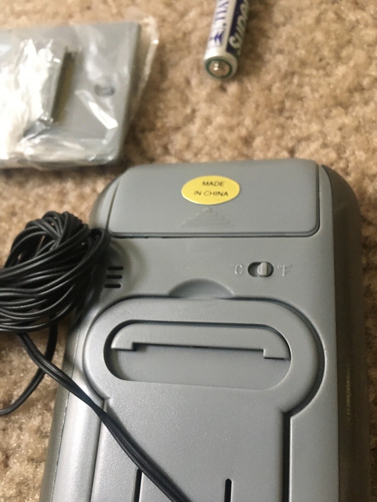 Digital Portable Thermometer with Sensor Gray Medical