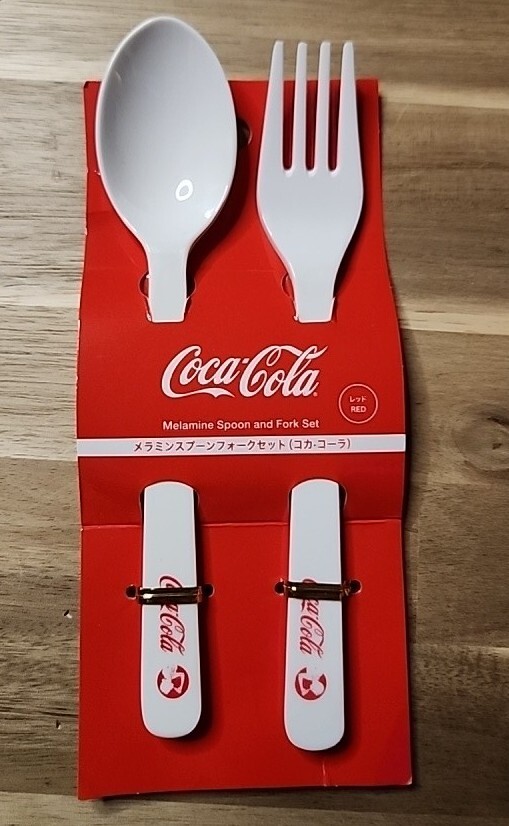 Coca Cola / Melamine Spoon & Fork Set  JAPAN DAISO EXCLUSIVE