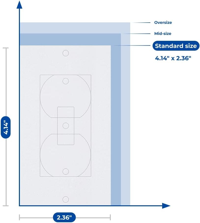 Wall Insulation Outlet Insulators Draft Sealers, 30 Pack 30Pack White