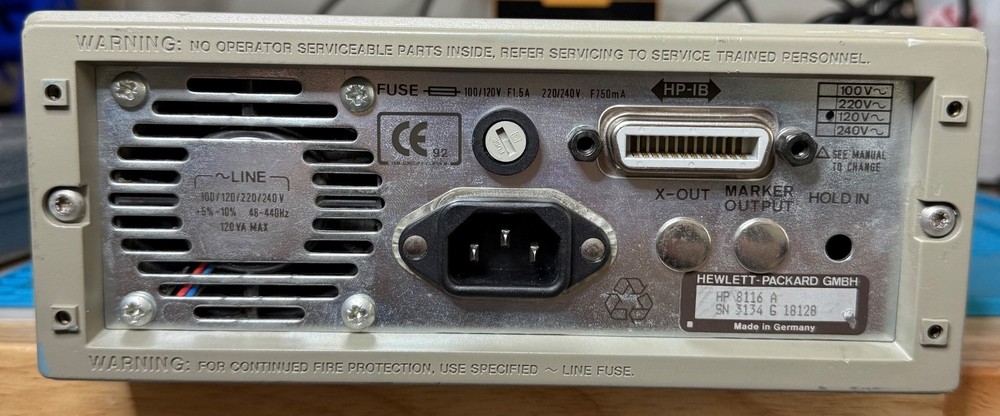 HP Agilent 8116A Pulse / Function Generator (50MHz) - FULLY TESTED - REFURBISHED