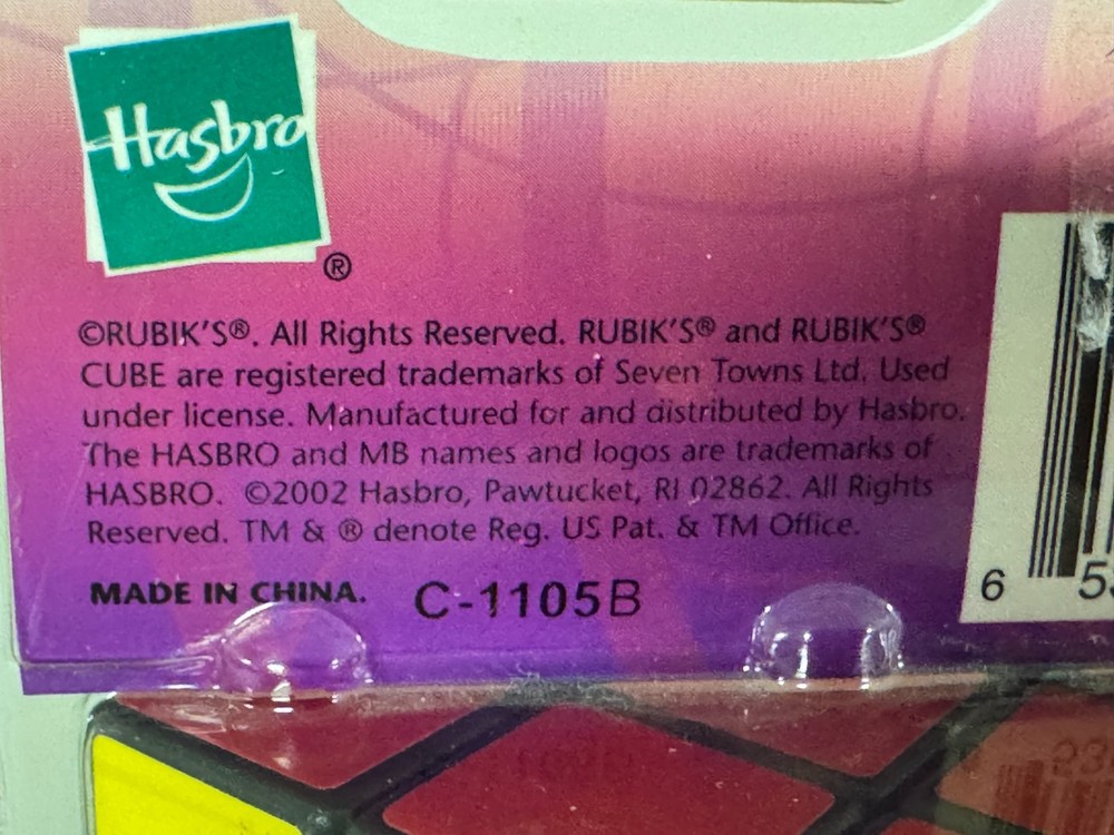 MILTON BRADLEY 2002 RUBIC'S CUBE C2202A NEW/SEALED