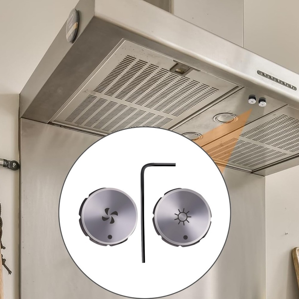 SV08355 Blower & Light Knobs For Range Hood E60 E64 V08355, 1932986, AP4980185