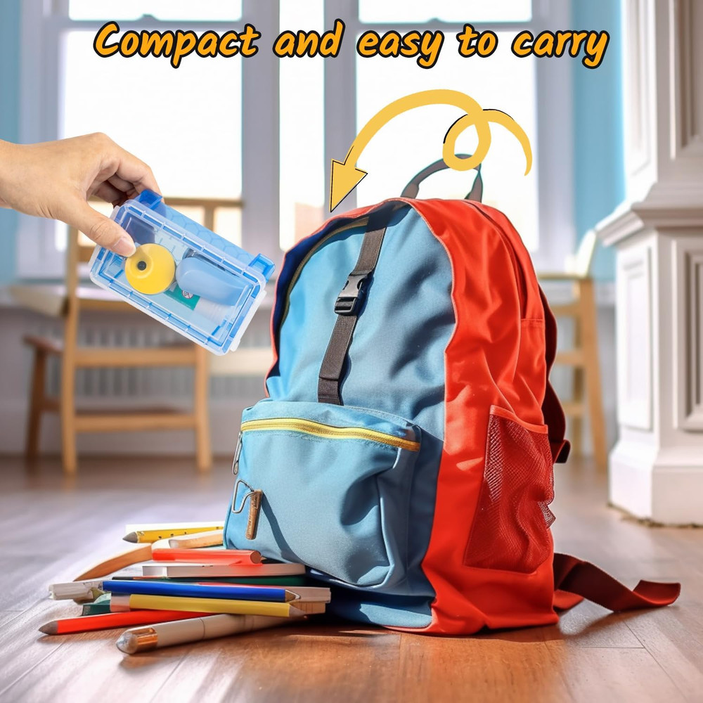 6Pack Colorful small plastic containers, 5.3" X 3.0" X 2.0" Stackable Mini Stora