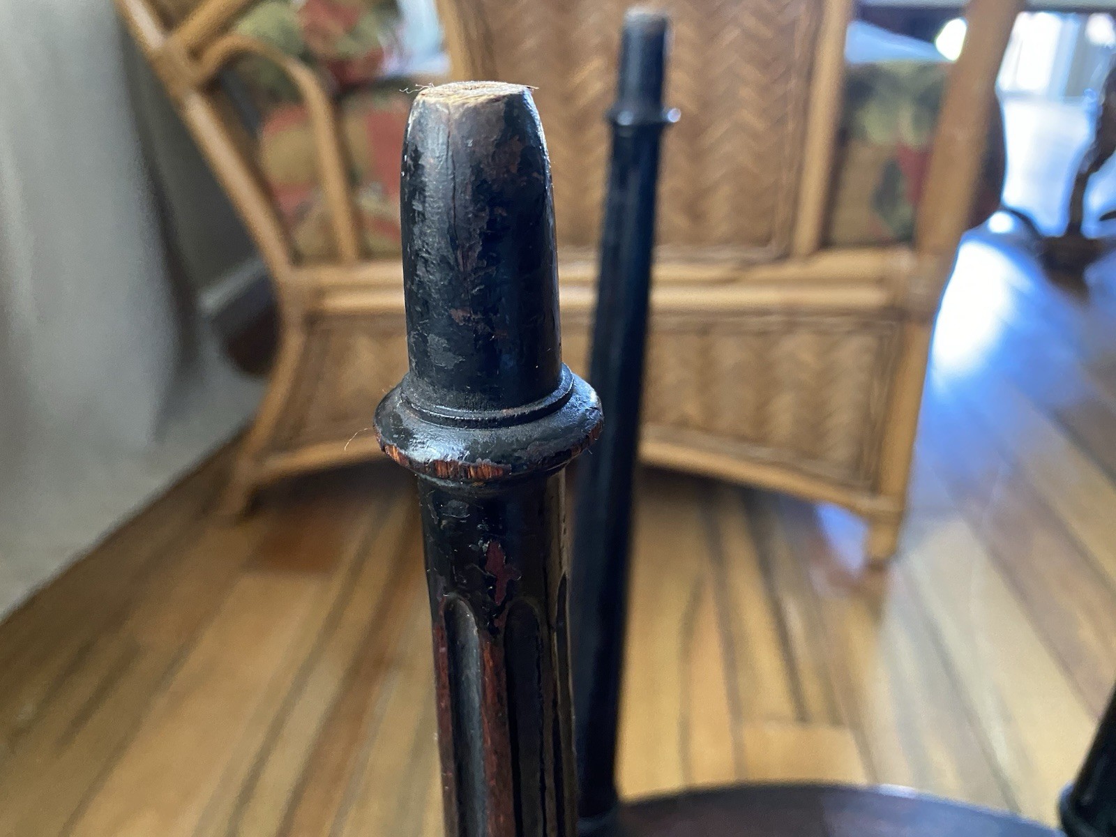 FRENCH Louis XVI Style Small Bouillotte Marble Top And Brass Edge Side Table