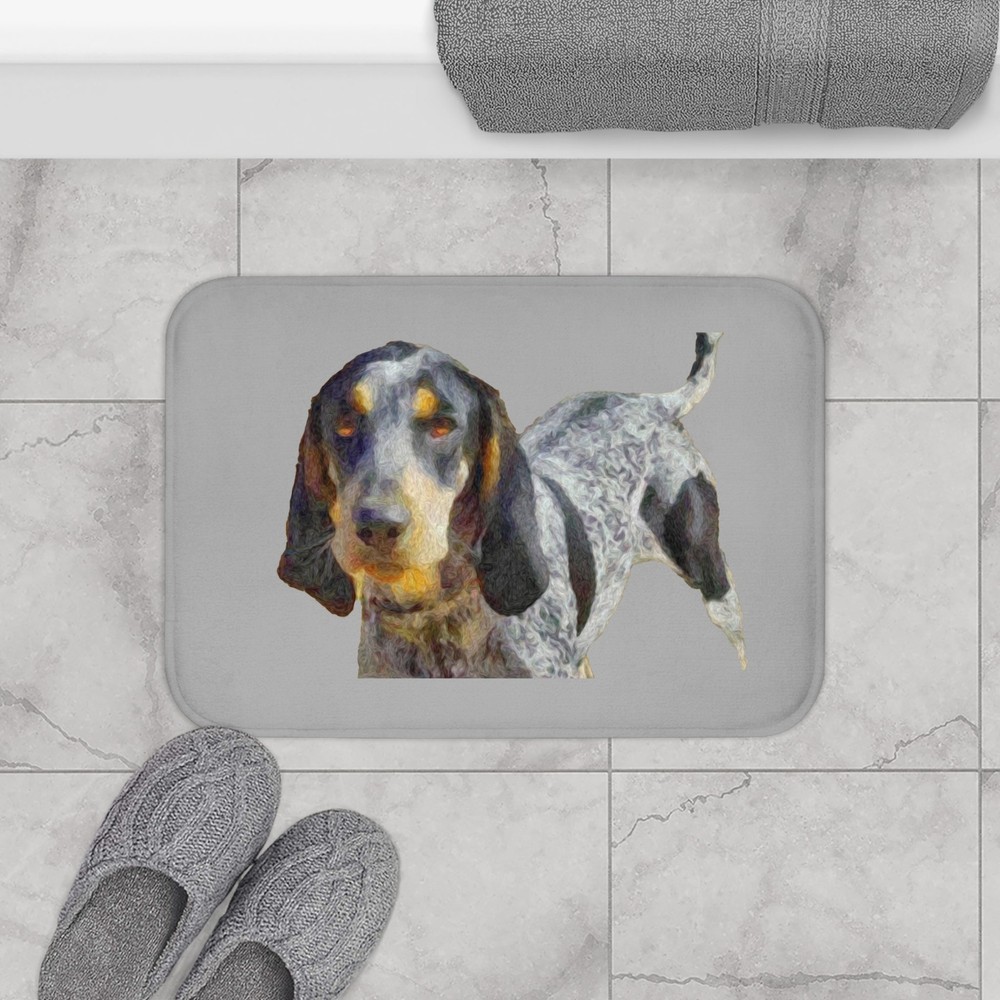 Bluetick Coonhound Bathroom Rug Mat