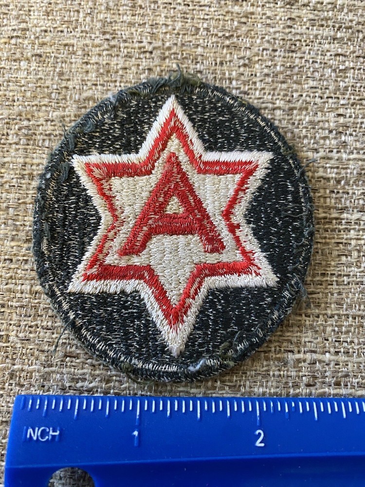 US Army 6th Army A Patch INV4483