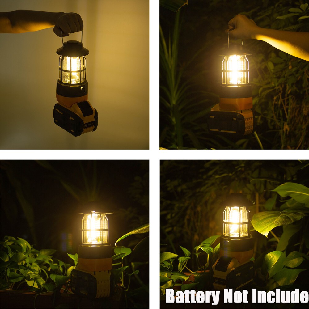 LED Work Light Lantern Suitable For Dewalt 18V 20V Li-ion Camping Hanging Light