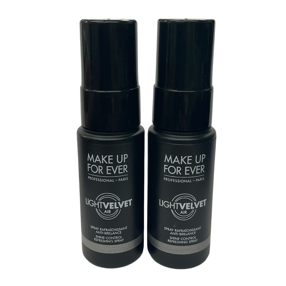 2PC MAKE UP FOR EVER Light Velvet Air Shine Control Refreshing Spray 2x30ml